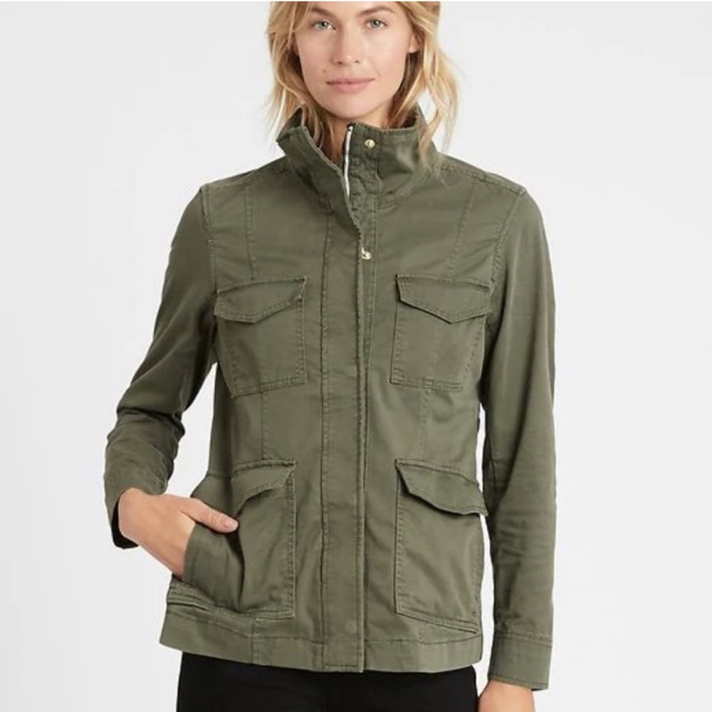 Banana Republic Olive Green Women's Utility Jacket